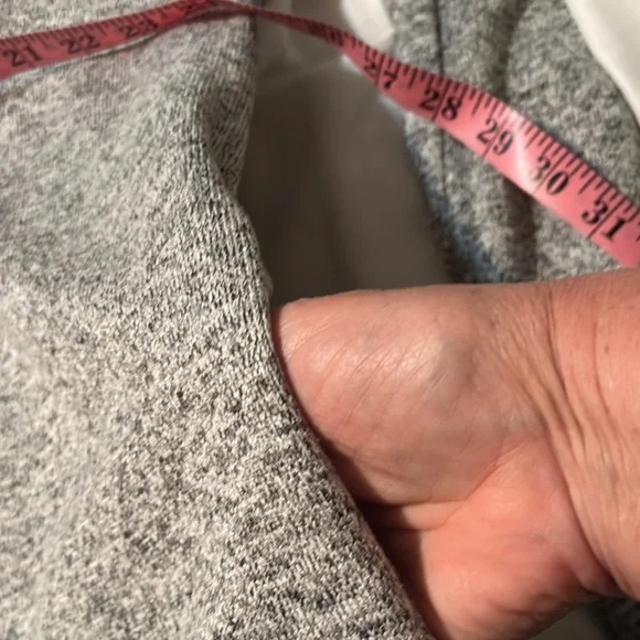 Sonoma Heather Gray Sweater with Button Collar - Picture 5 of 7